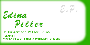 edina piller business card